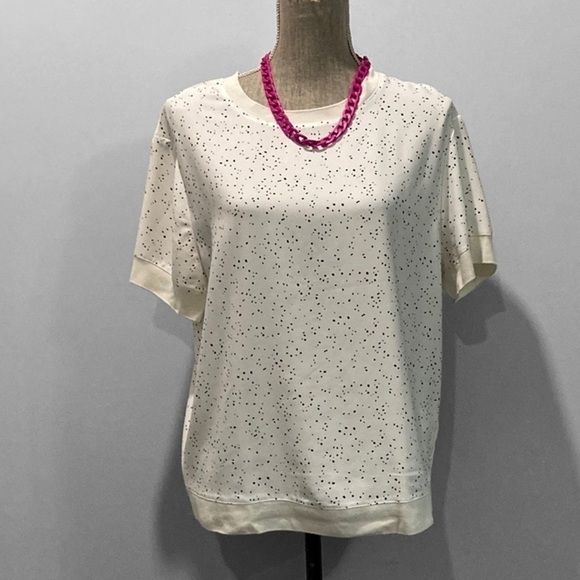 BELLE Vere Polka Dots Blouse Medium - Picture 7 of 14